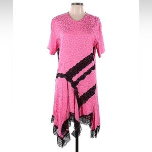 Koché Collective Pink Leopard Tee Dress — French size 42
